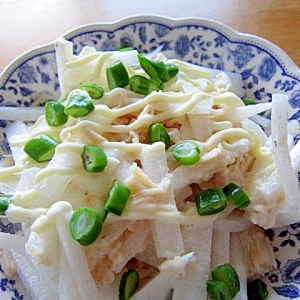 帆立大根インゲン豆サラダ