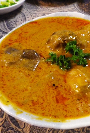 茄子チキンのレッドカレー煮