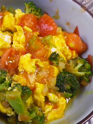 ブロッコリーとトマトの中華風卵炒め レシピ 作り方 By Leopoo 楽天レシピ