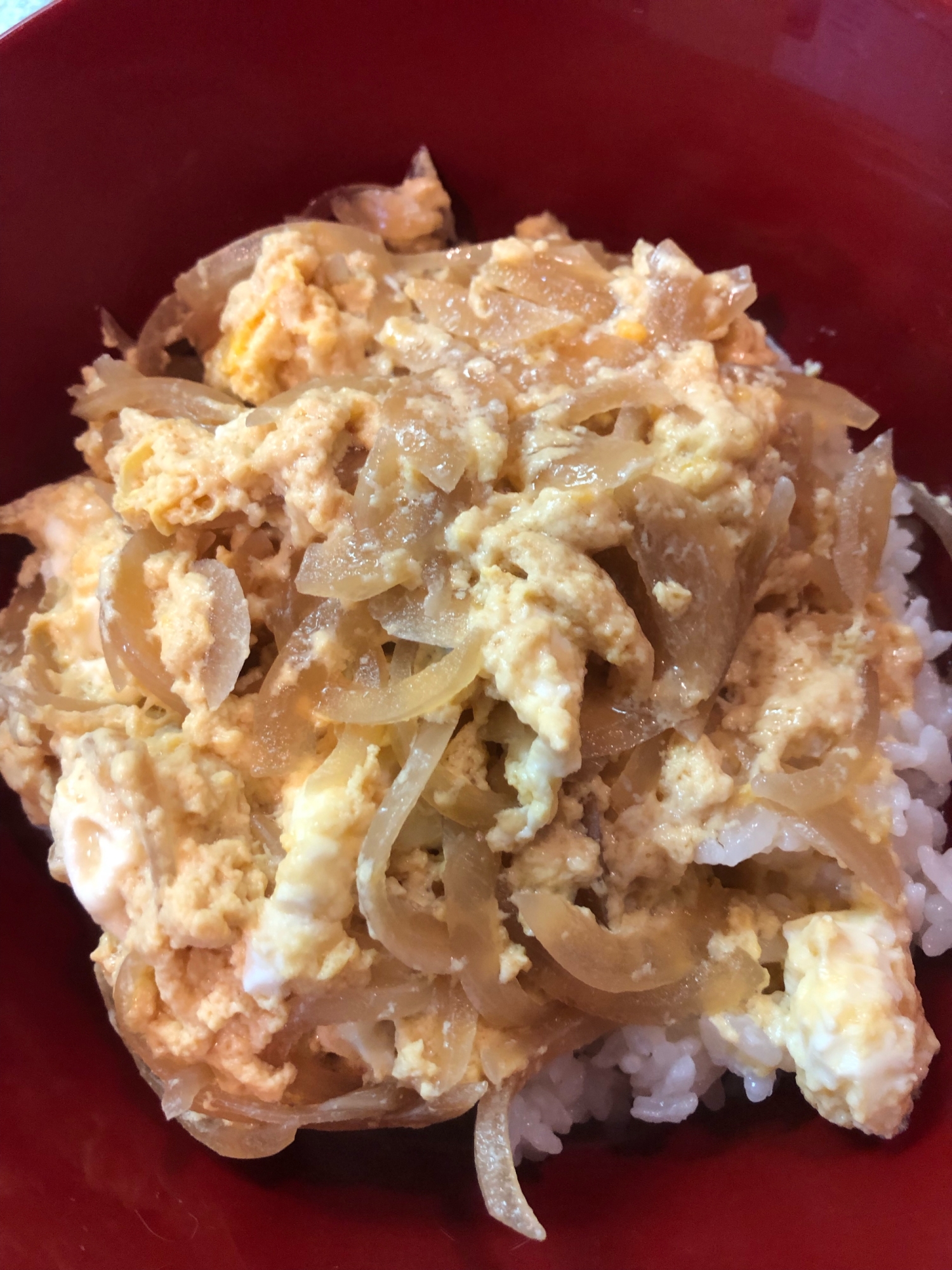 余った麺つゆで 簡単玉子丼 レシピ 作り方 By 猫のお餅丸 楽天レシピ