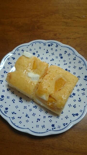 杏とクリームチーズのケーキ♪