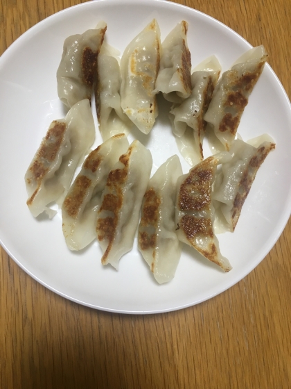 ☆たけのこ☆焼き餃子とキャベツ添え