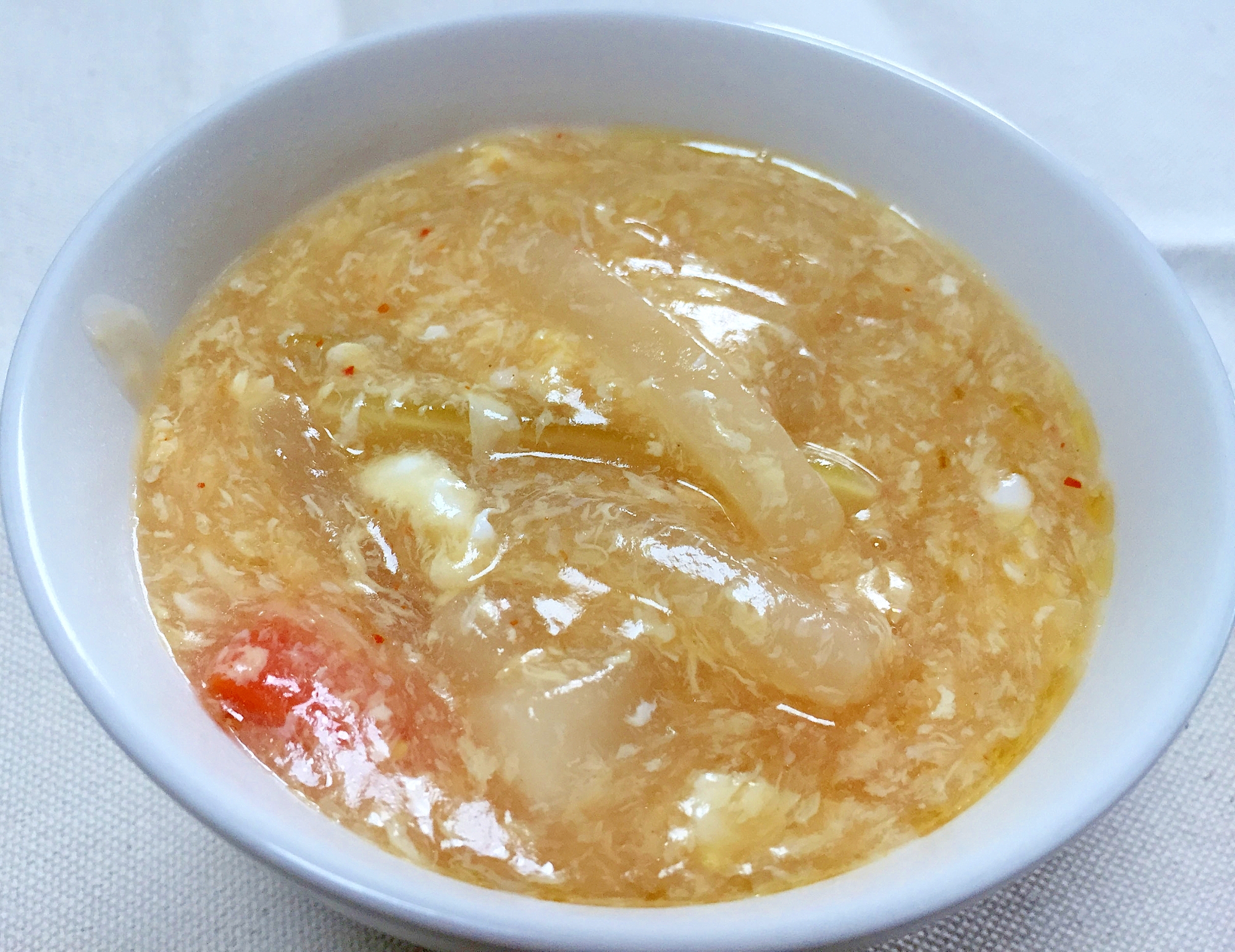 ピクルスリメイク☆酸辣湯風スープ