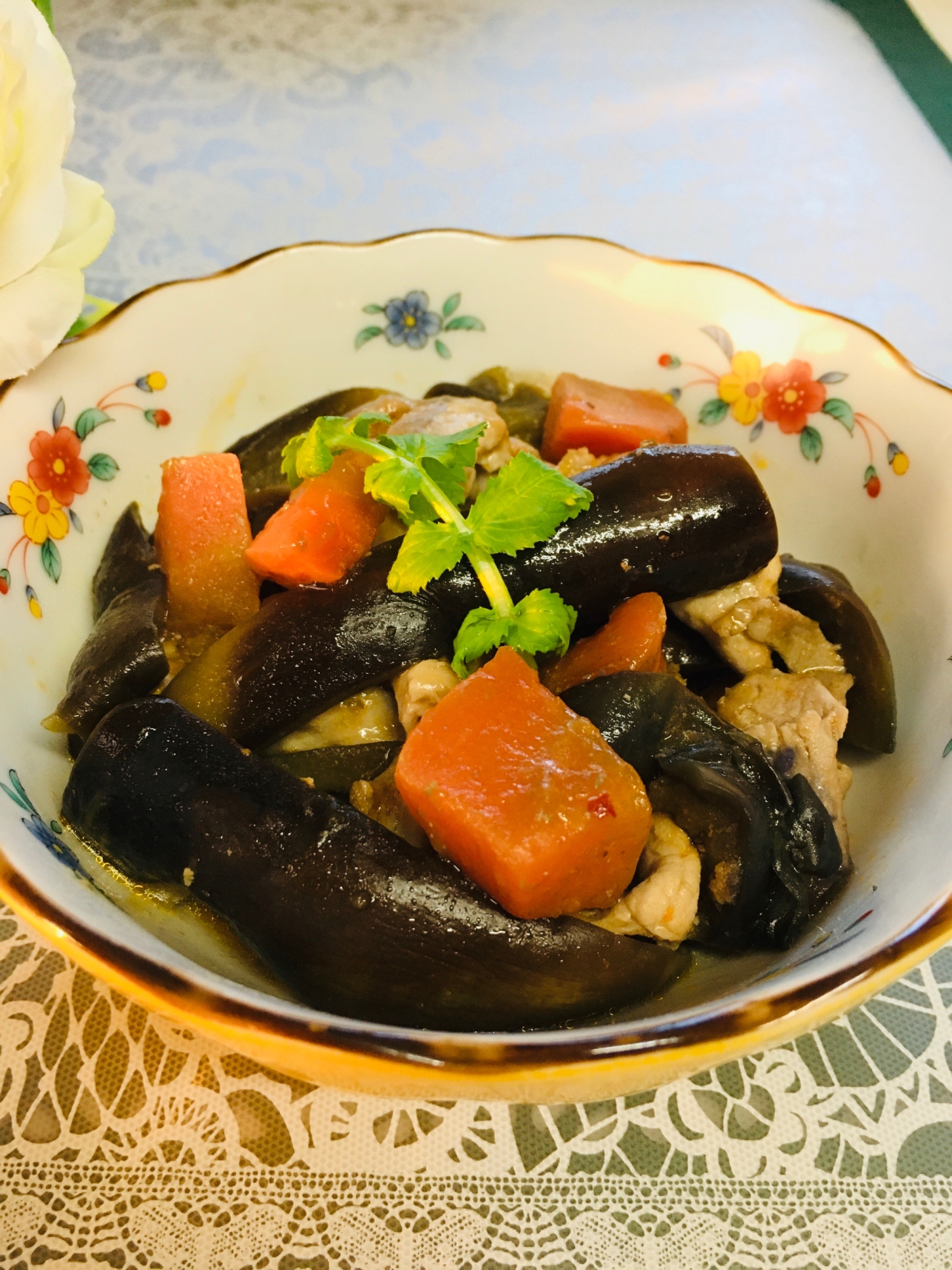 ☆茄子と豚肉のピリ辛炒め☆