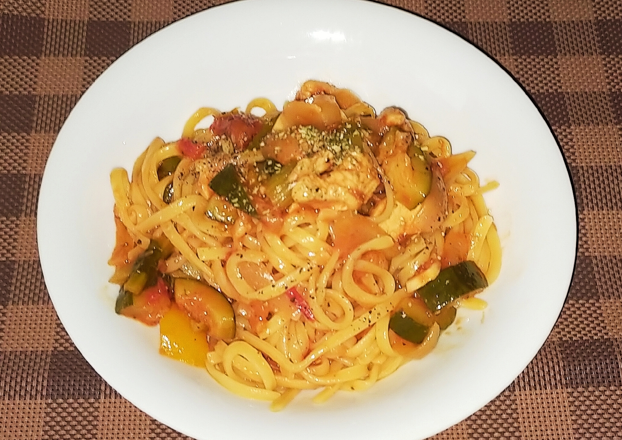 茹でて混ぜる‼️冷製パスタ_ラタトゥイユ