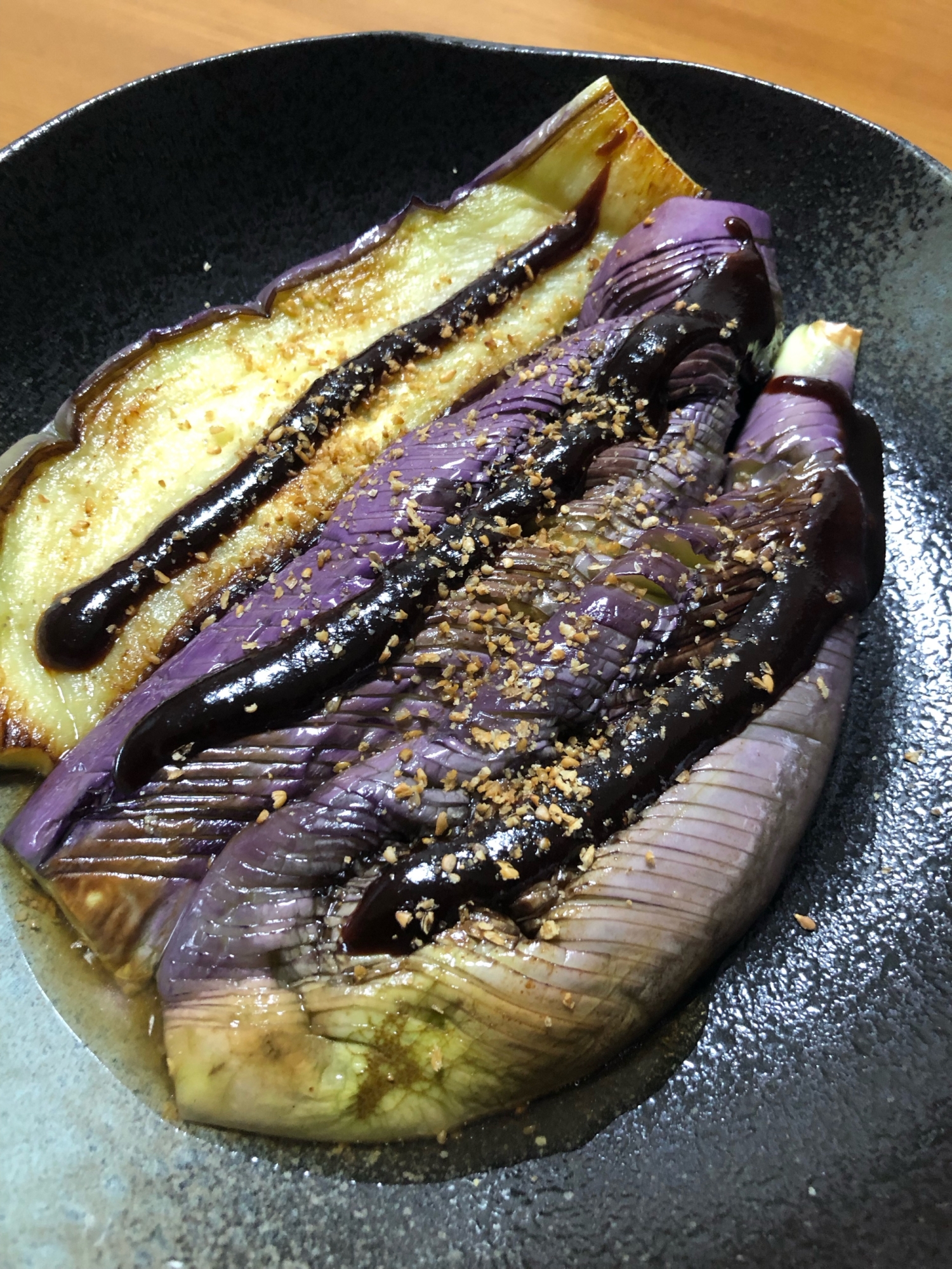 今が旬！フライパンで焼き茄子味噌田楽