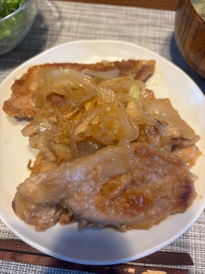 ＊焼き肉のタレで豚の生姜焼き＊
