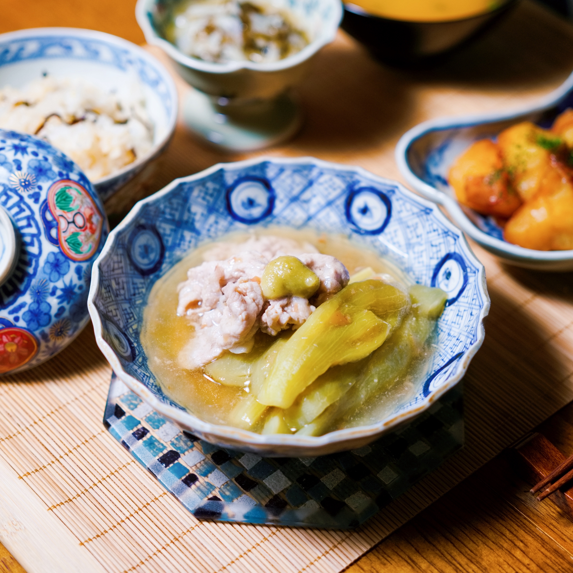 さっぱり！✨なすと豚肉の梅あんかけ【和食・主菜】