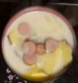 さつまいも&ソーセージのミルクスープ