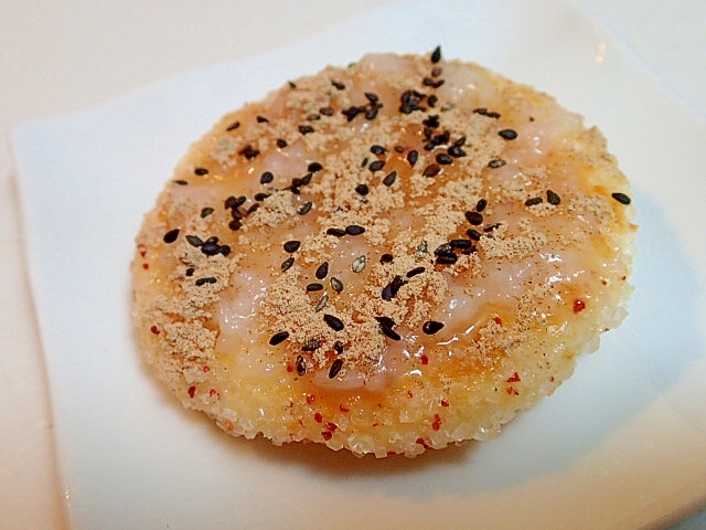 甘酒とはったい粉の梅ざらめ煎餅