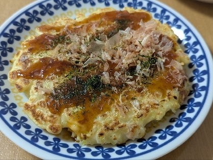 白菜とキャベツと玉ねぎのお好み焼き