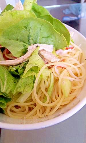 さっぱりあっさりサラダパスタ