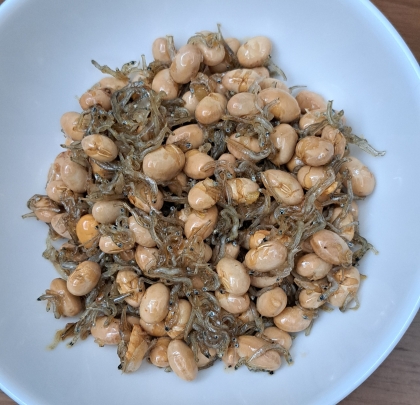 節分豆(炒り大豆)で作り置き☆カリカリちりめん大豆