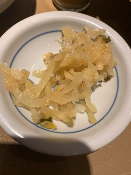 電子レンジで簡単！大根のカワでお漬物