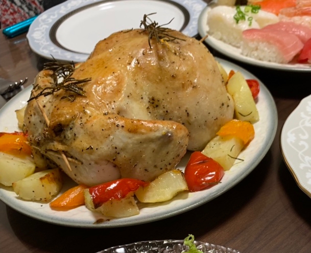 クリスマスやおもてなしに♪丸鶏ローストチキン