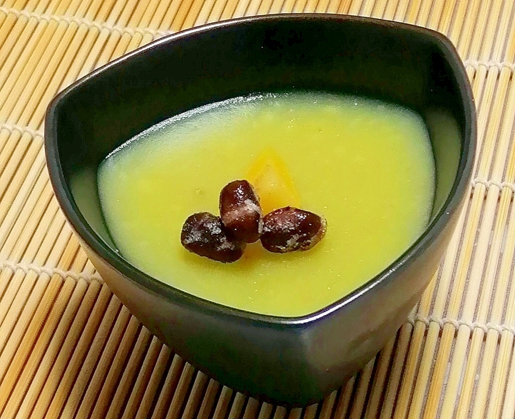 栗きんとんリメイク⭐芋ようかん風の寒天ゼリー