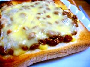 挑戦してみて★意外と美味しい 納豆トースト