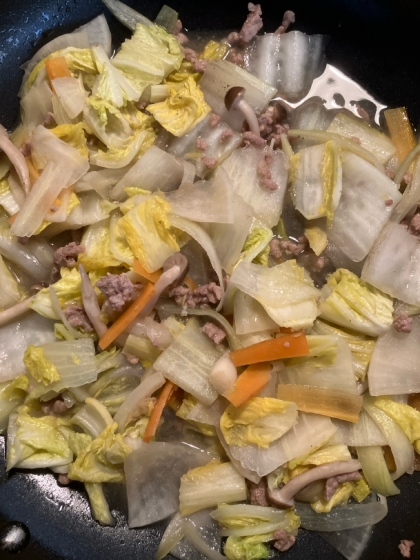 白菜と豚挽き肉の中華風旨煮