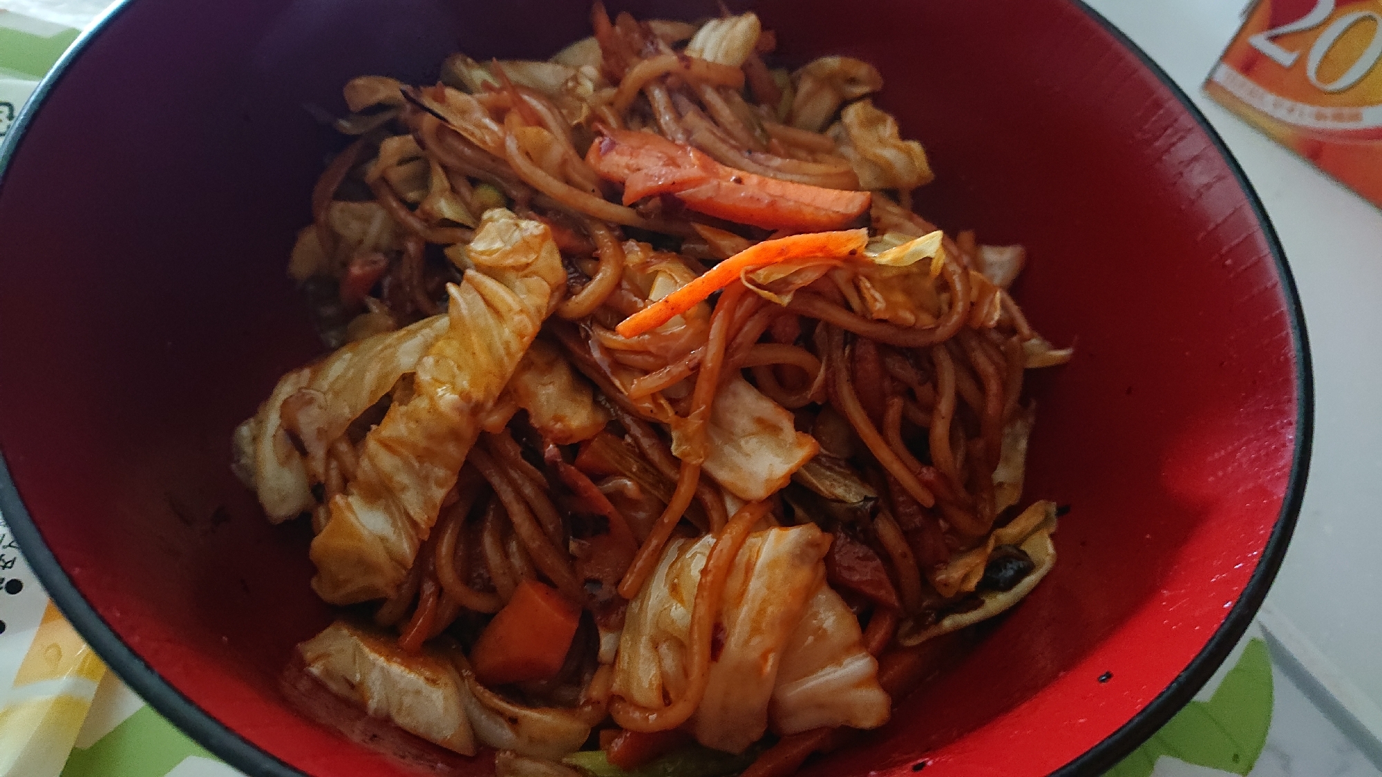 カレー風味のケチャップ焼きそば