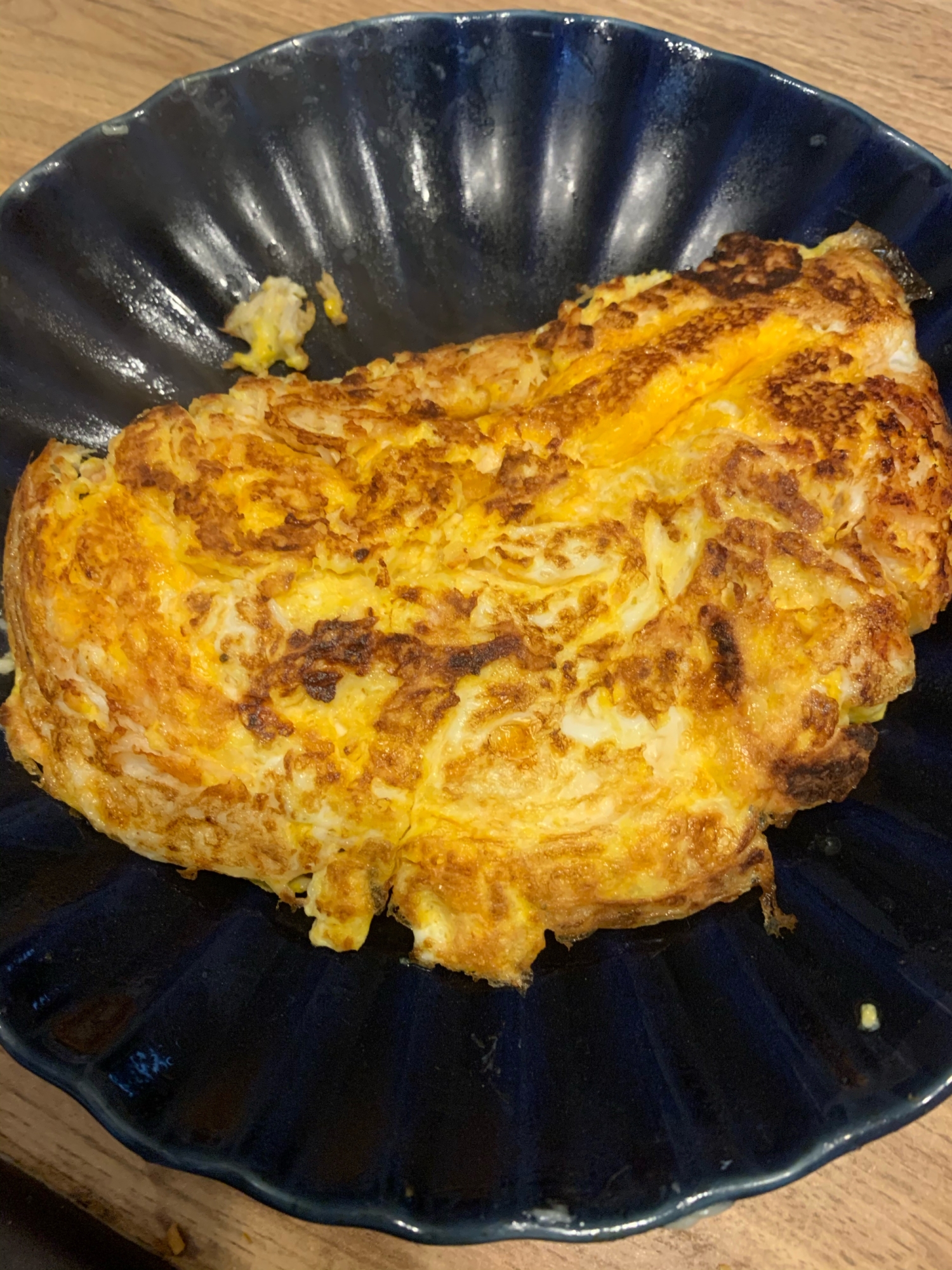 缶詰アレンジ！とりささみ入りオムレツ