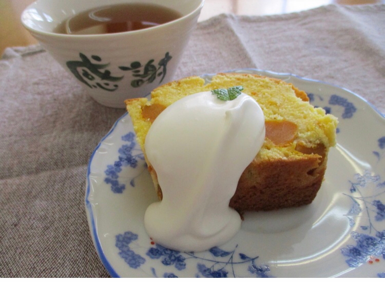 天ぷら粉で作る。かぼちゃのパウンドケーキ