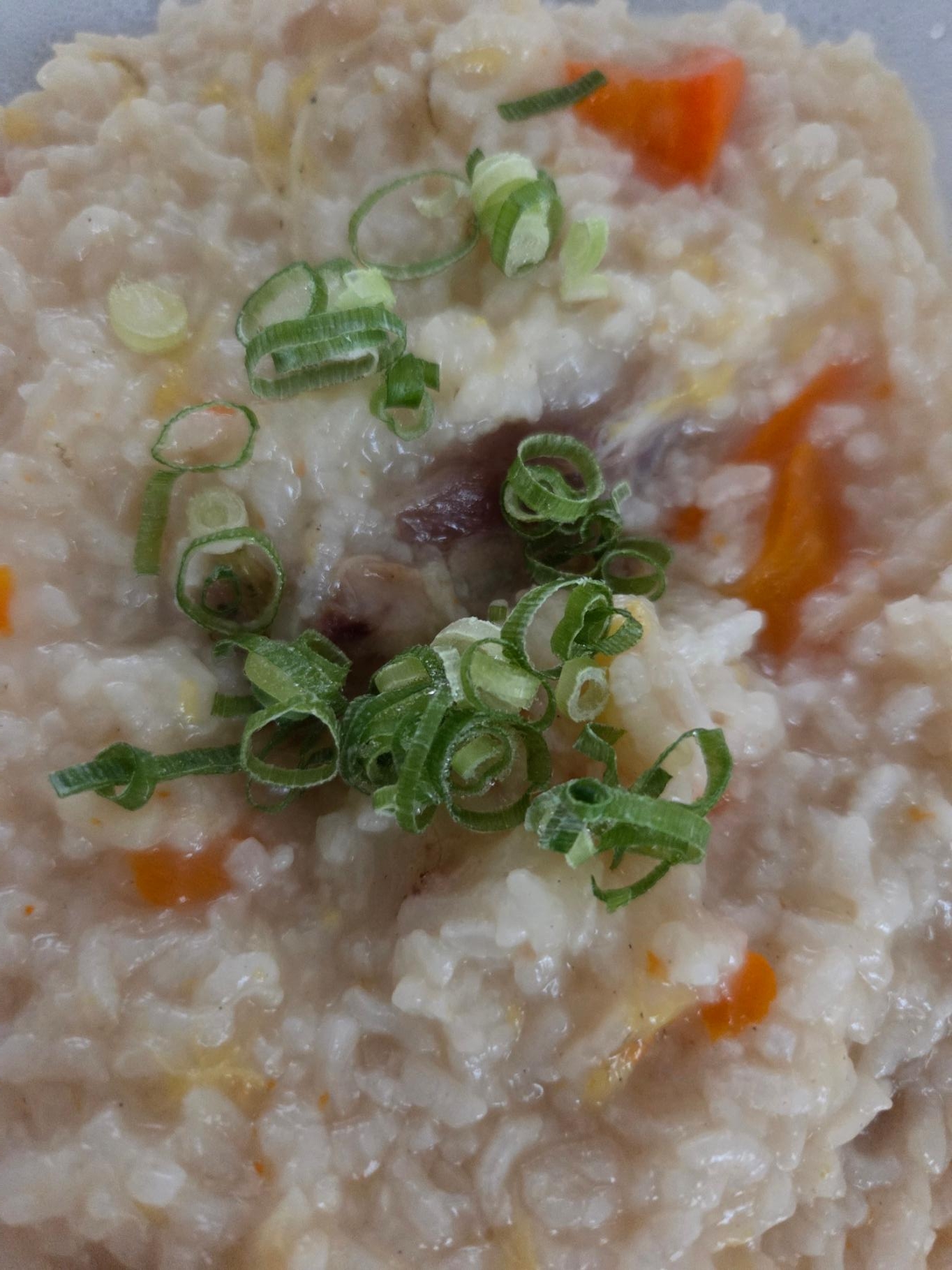 ラクラ・クッカーで中華粥