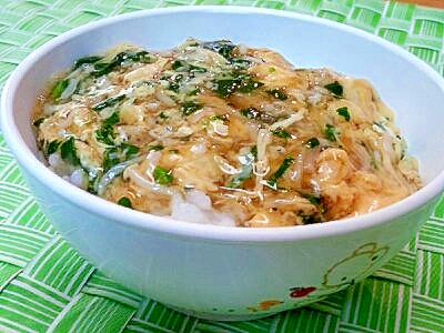 【離乳食】しらす&ほうれん草のあんかけ丼