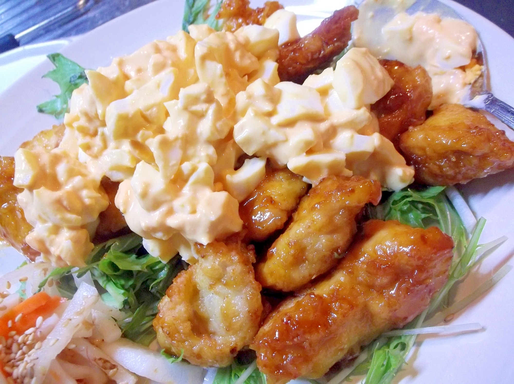 甘辛チキンのタルタルのせ☆ レシピ・作り方 by ひなりな0504 - 楽天レシピ