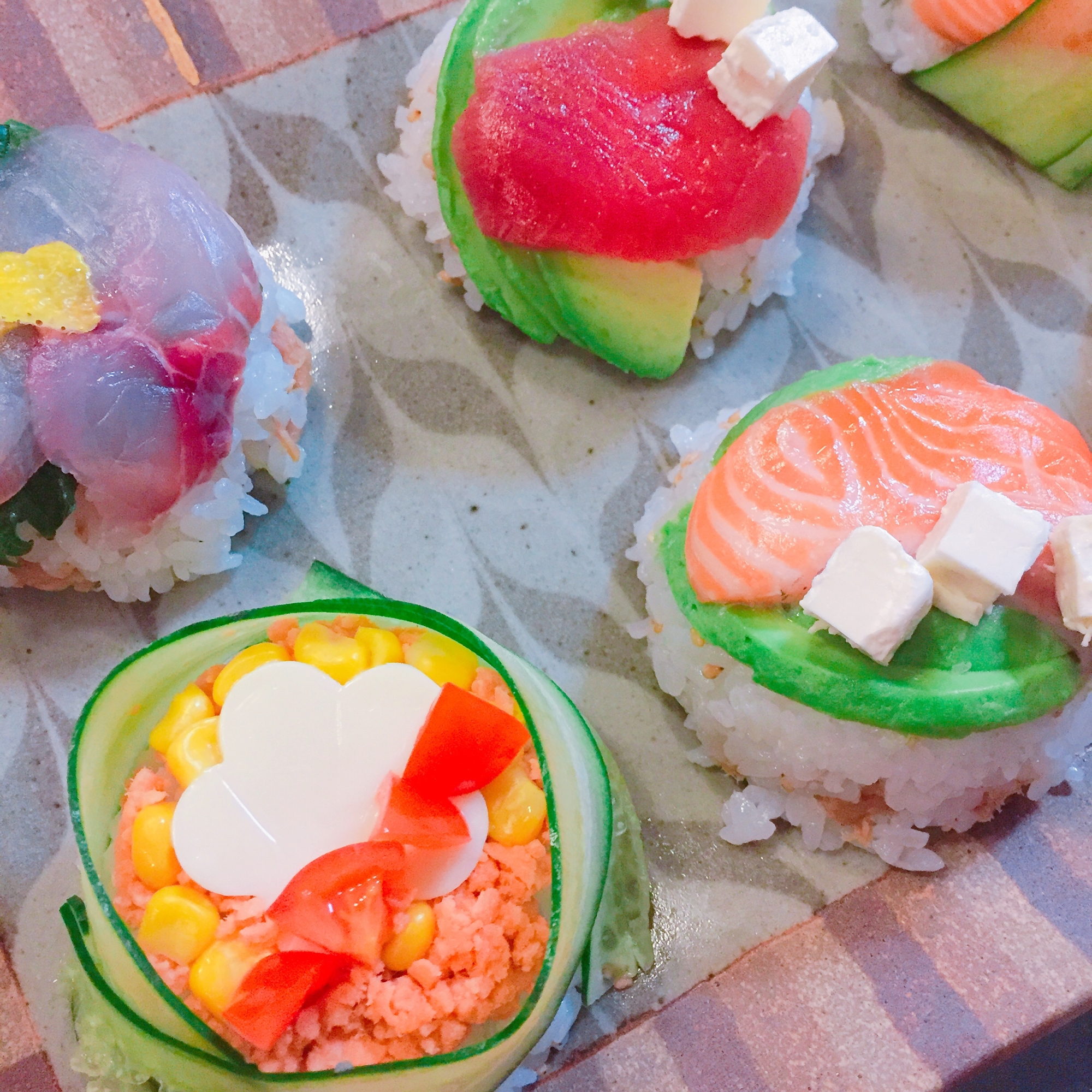 ひな祭り お祝い事に マフィン型でミニ寿司ケーキ レシピ 作り方 By Librabo 楽天レシピ