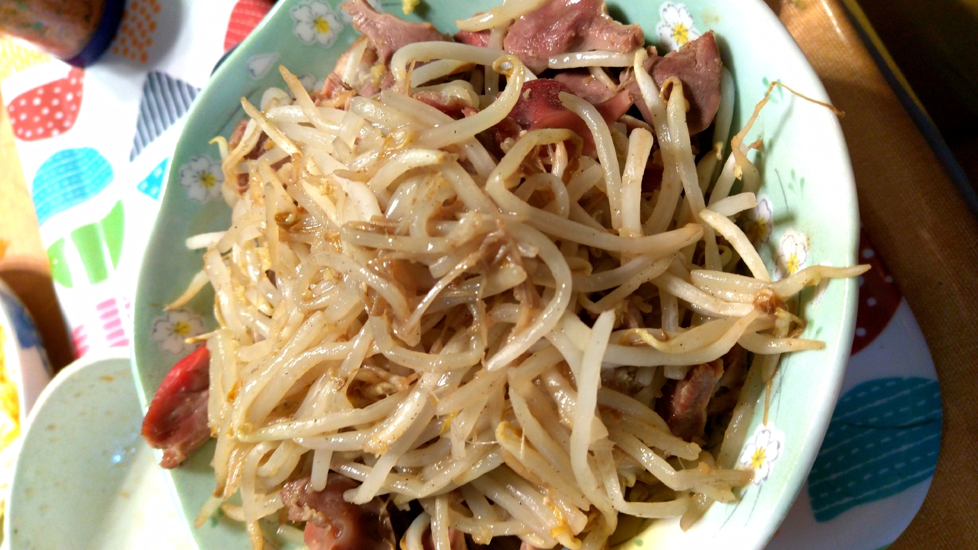 砂肝ともやし炒め