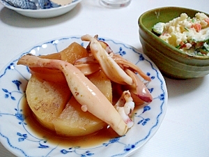 定番 簡単 大根とするめいかの煮物 レシピ 作り方 By Miyucyann 楽天レシピ