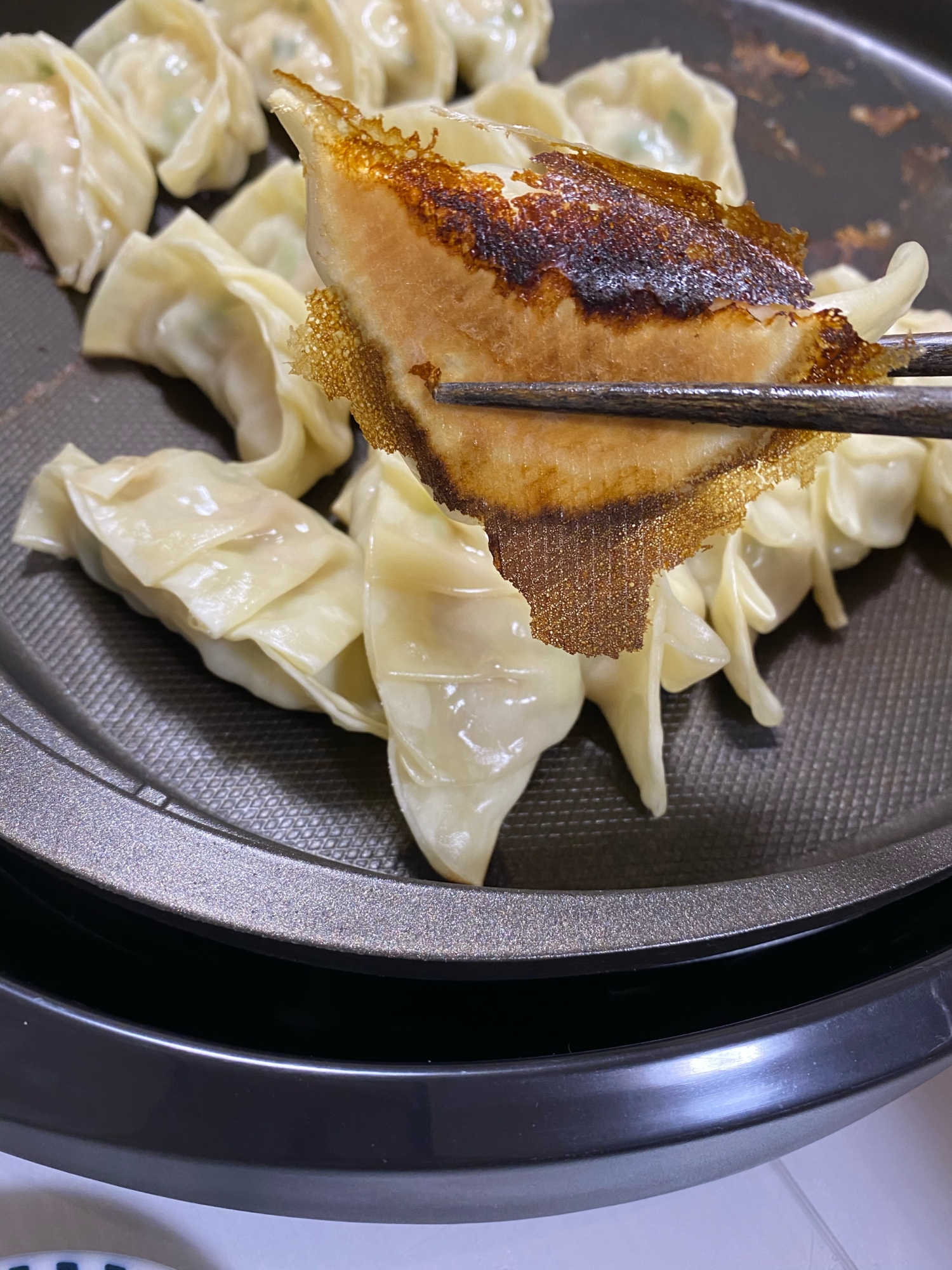 鶏ひき肉と青唐辛子の餃子