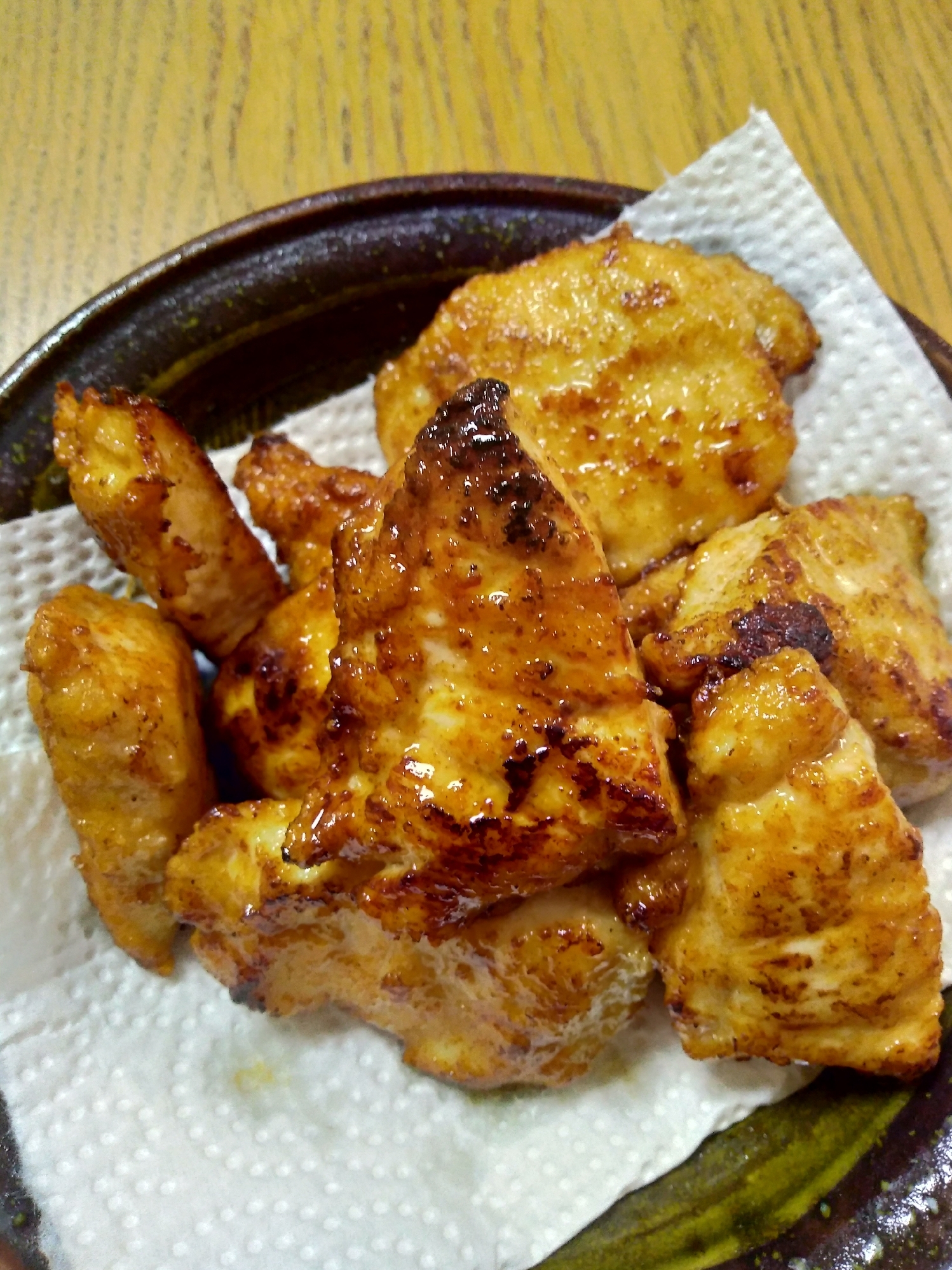 鶏胸肉の醤油麹漬け焼き
