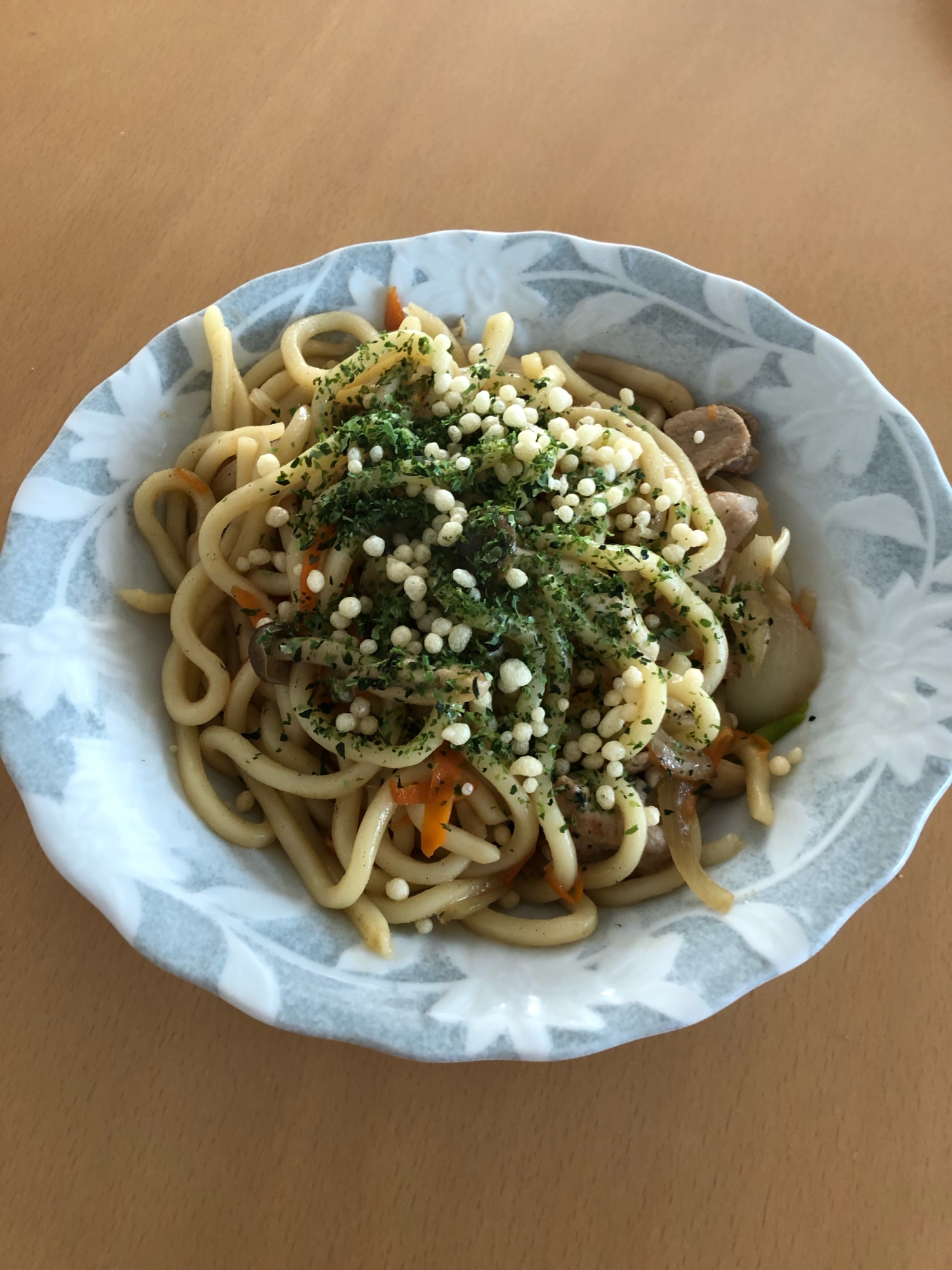 麺つゆで簡単焼きうどん！