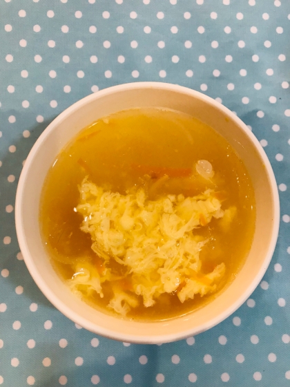春雨かき卵スープ