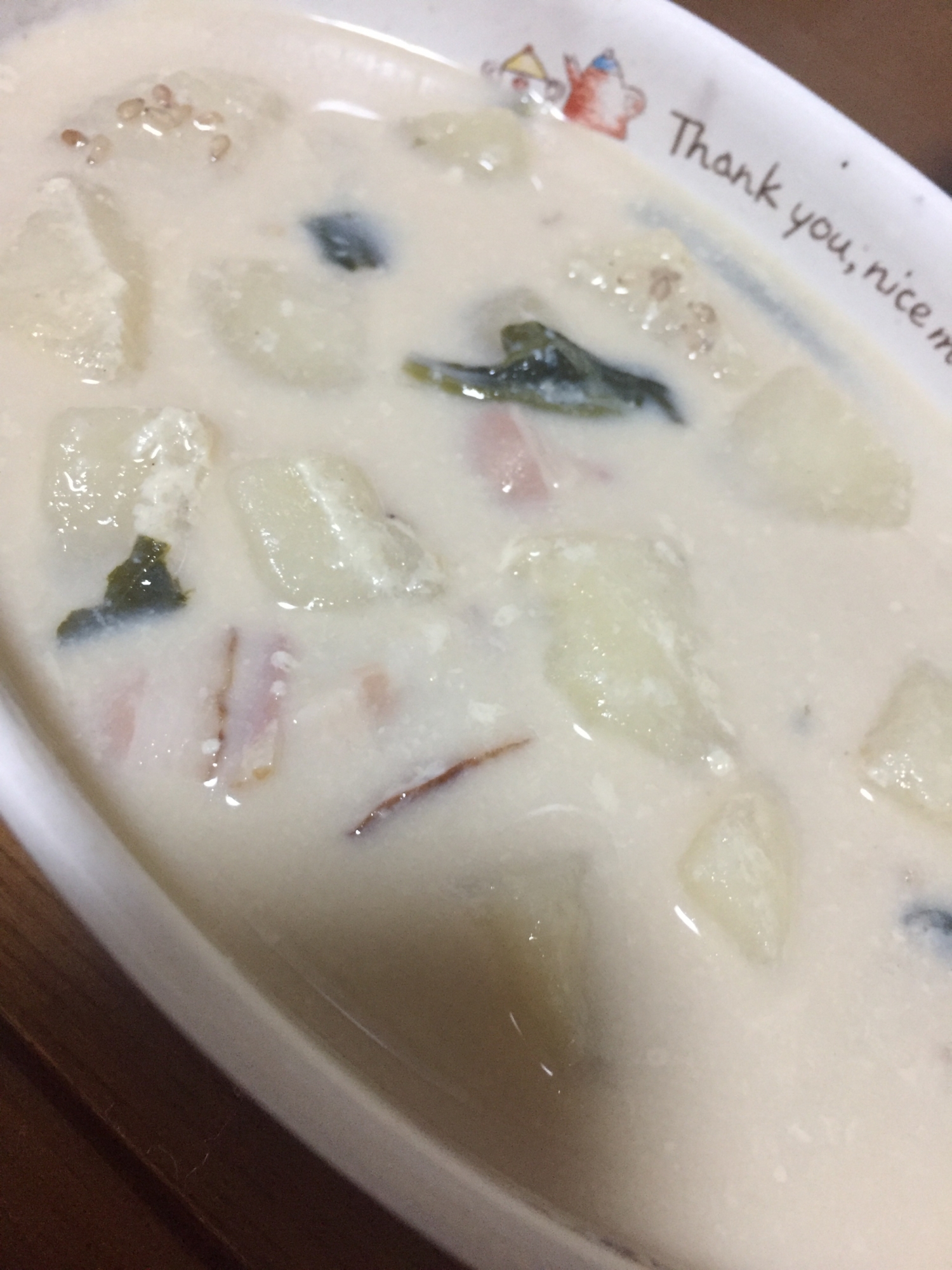 豆乳胡麻味噌スープ^_^