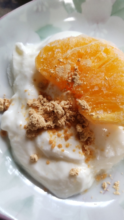 libreさんこんにちは。
冷凍のオレンジで作りました(^^)とても美味しいデザートになりました。ごちそうさまでした。