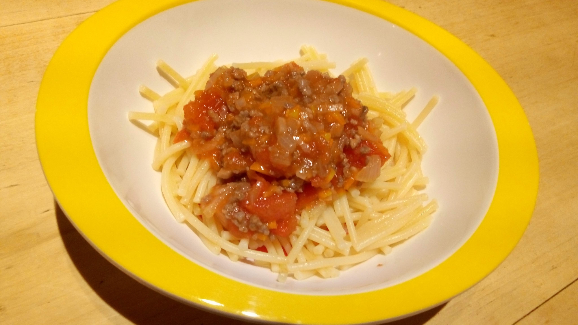 離乳食　幼児食　ミートスパゲッティ