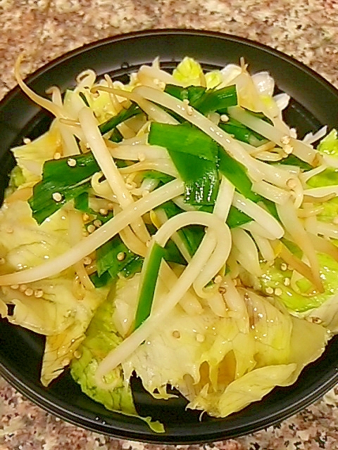 糖質０麺でサラダぶっかけ麺