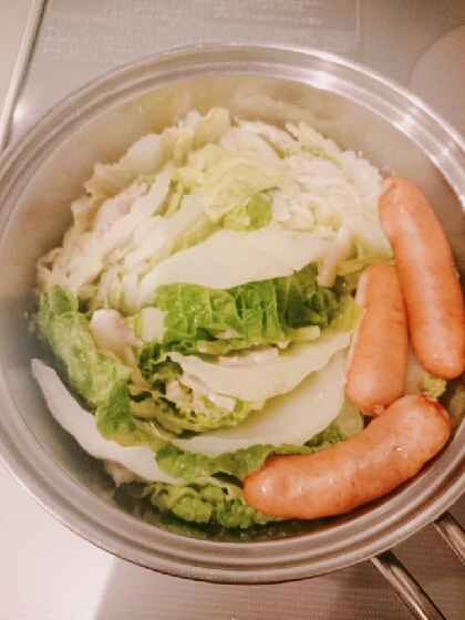 白菜と豚バラのミルフィーユ鍋☆中華風