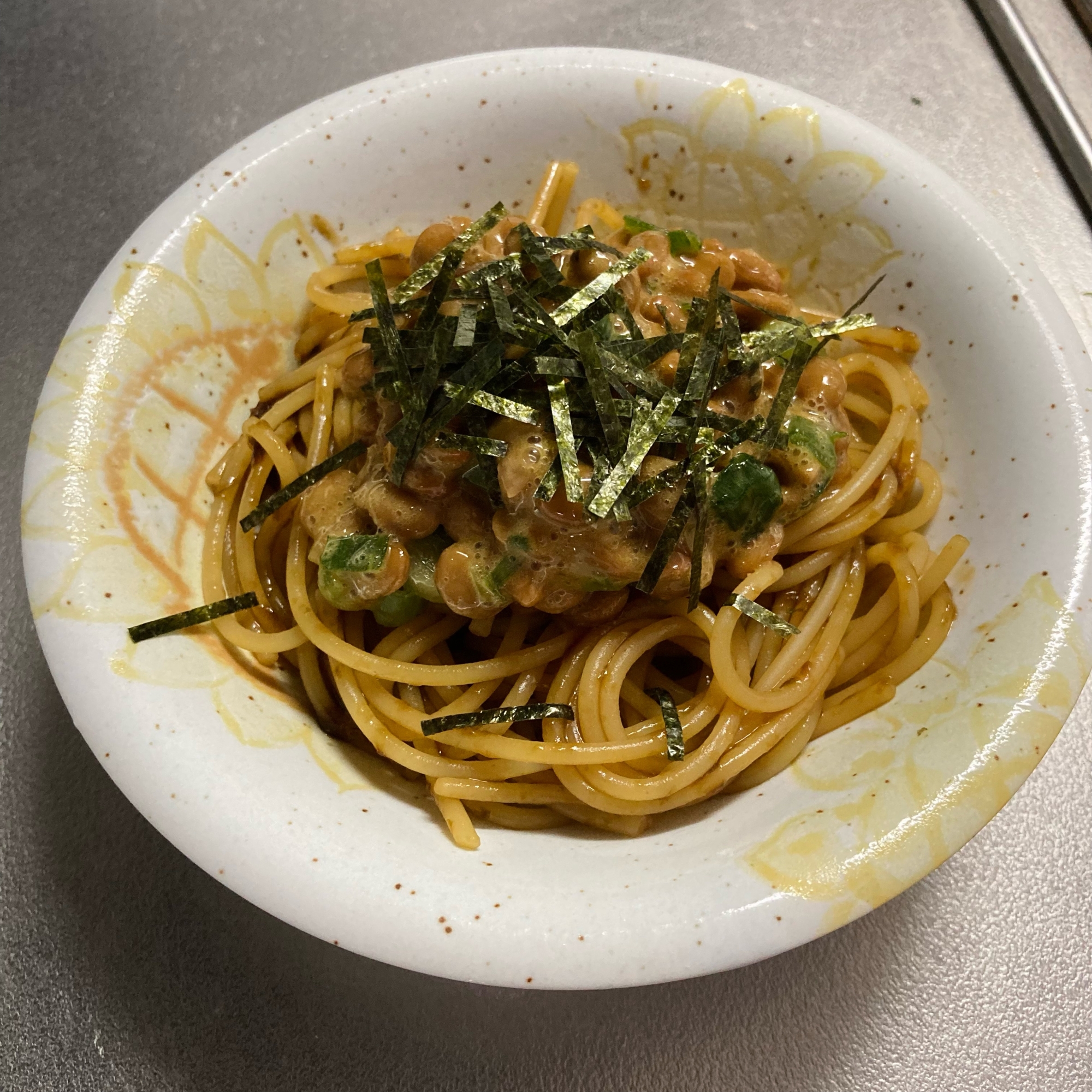 海苔の佃煮パスタ