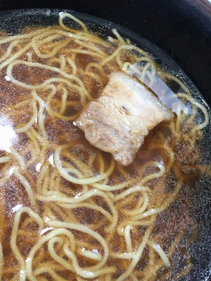 ラーメンに乗せていただきました。