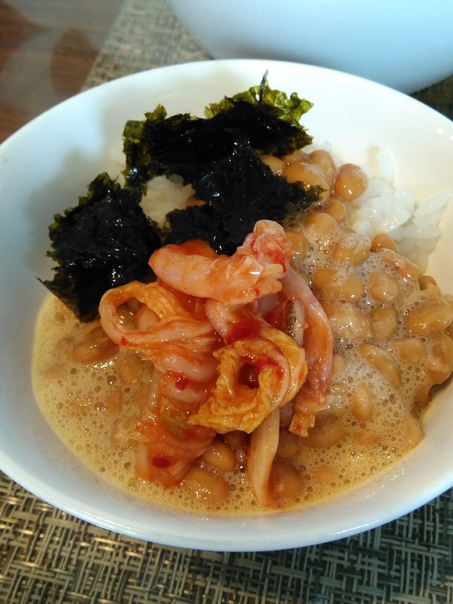 納豆たまごキムチ韓国海苔