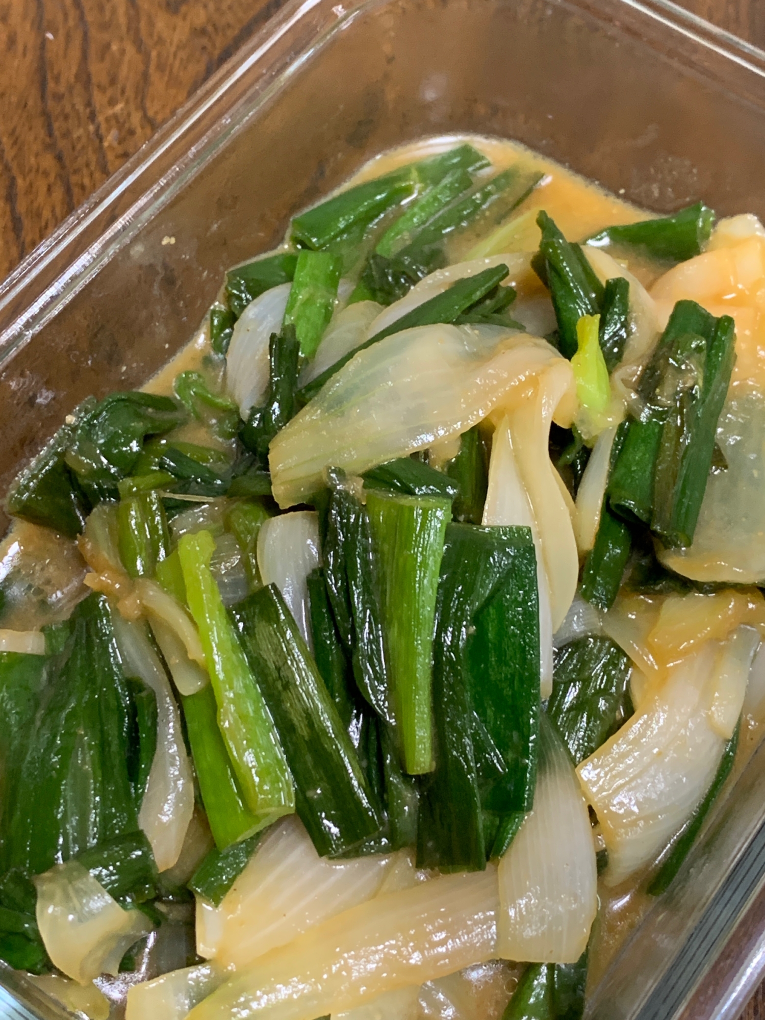 葉玉ねぎの油炒め