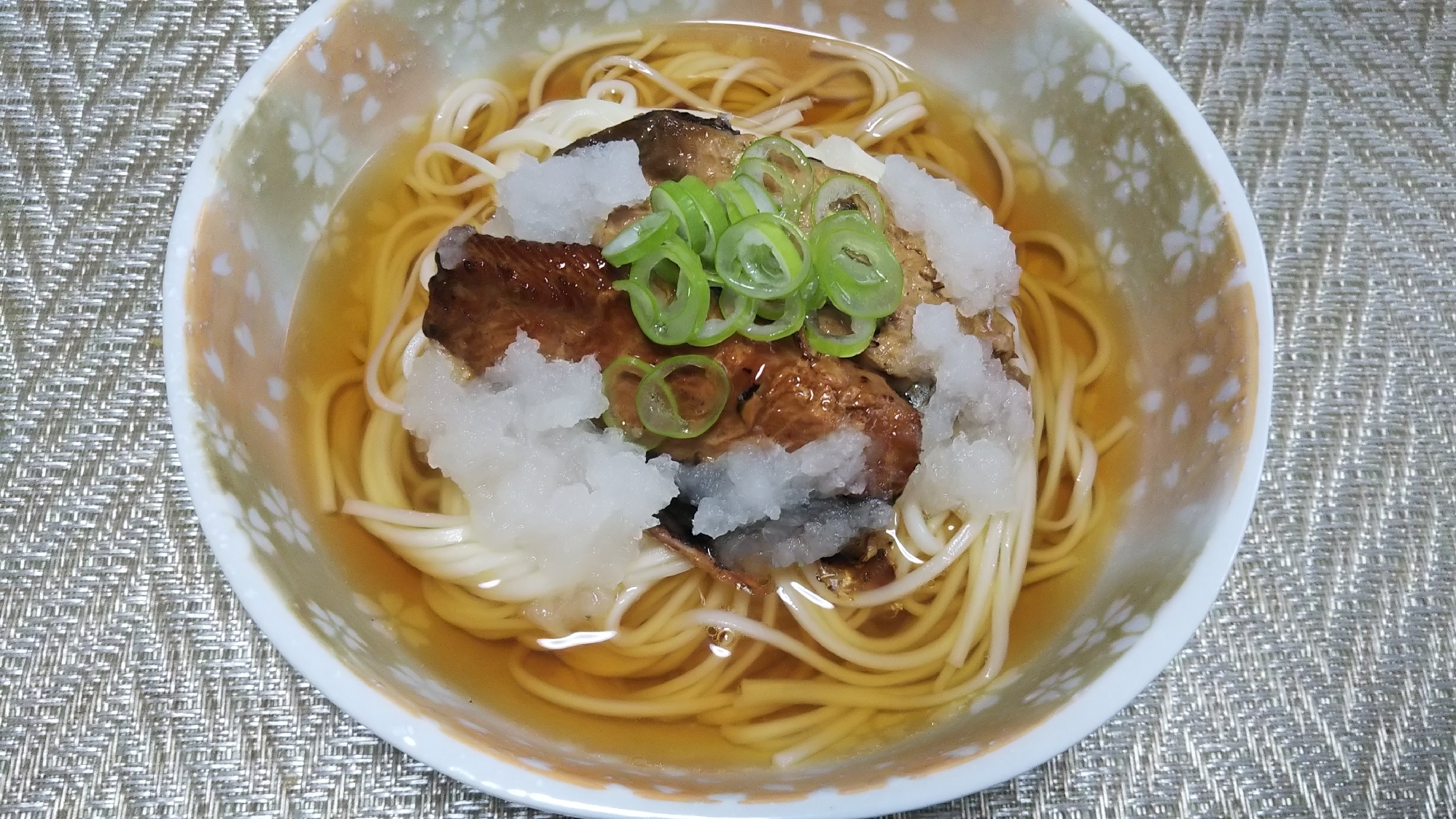 いわしの蒲焼のせおろしうどん☆