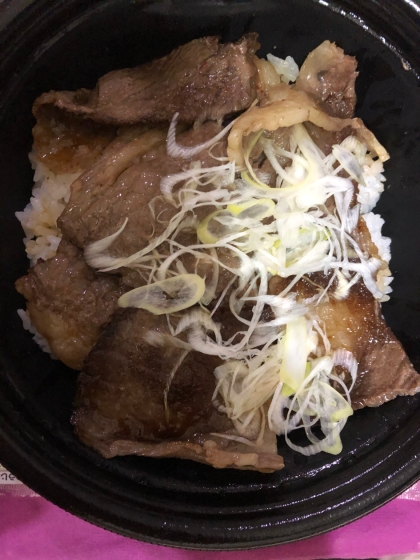 牛ロースの焼肉丼♪