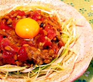 ネバトロが旨いマグロユッケ レシピ 作り方 By ノスタルじじい 楽天レシピ ネバトロが旨いマグロユッケ レシピ 作り方 By ノスタルじじい 楽天レシピ