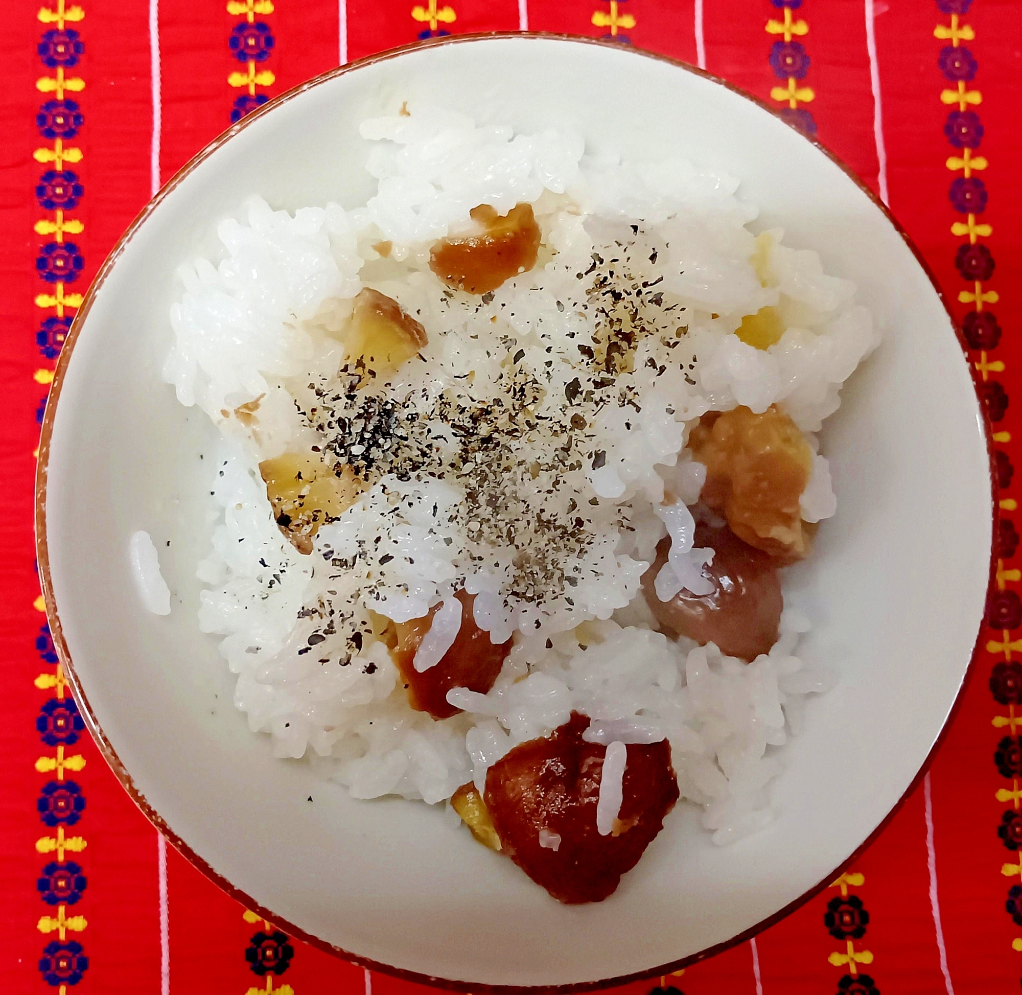 栗ご飯その2