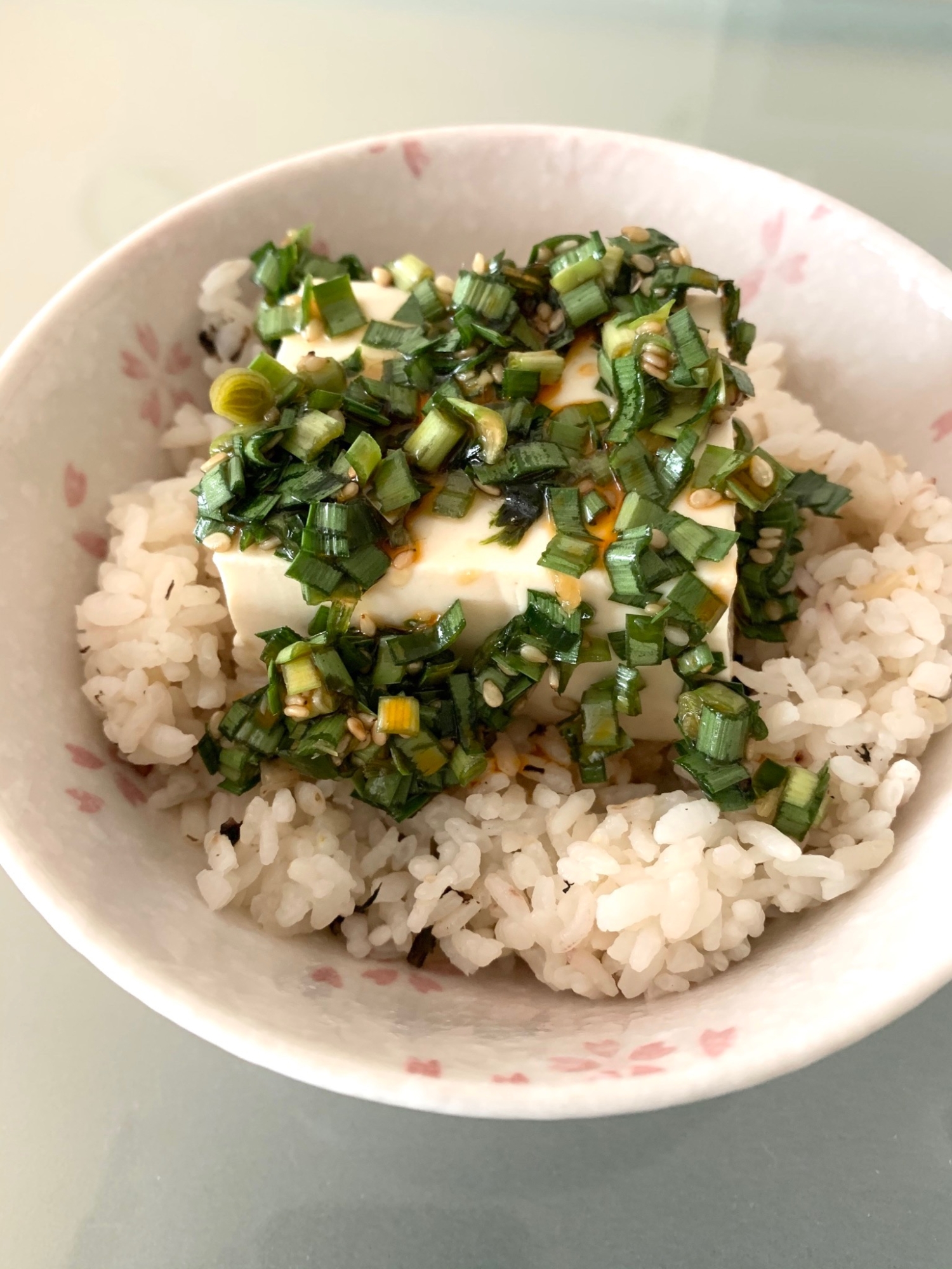 ＊ニラだれ豆腐丼＊