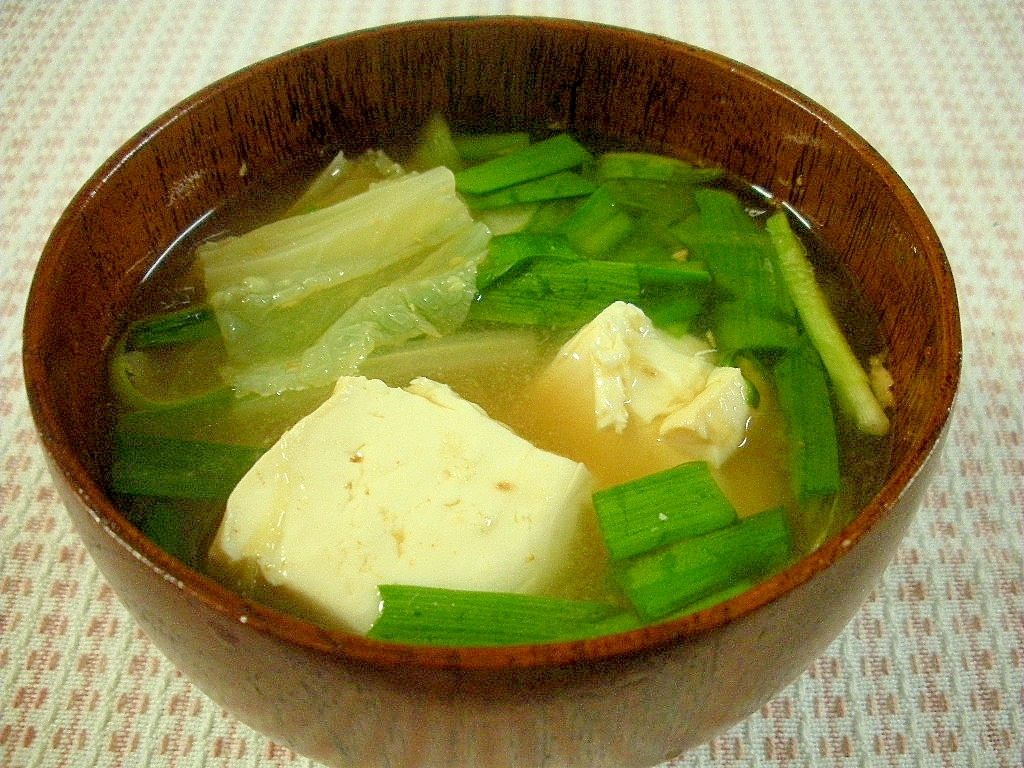 ☆キムチ豆腐の味噌汁☆